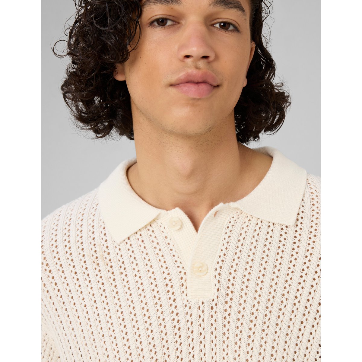 Pull maille ajourée naturel, BZB