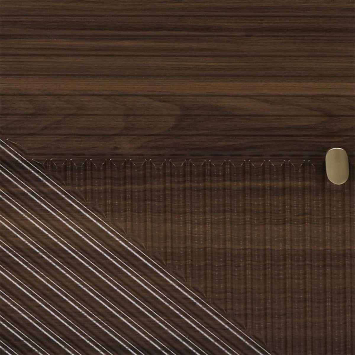 Buffet 2 Portes Imitation Bois Foncé marron, DECORATIE