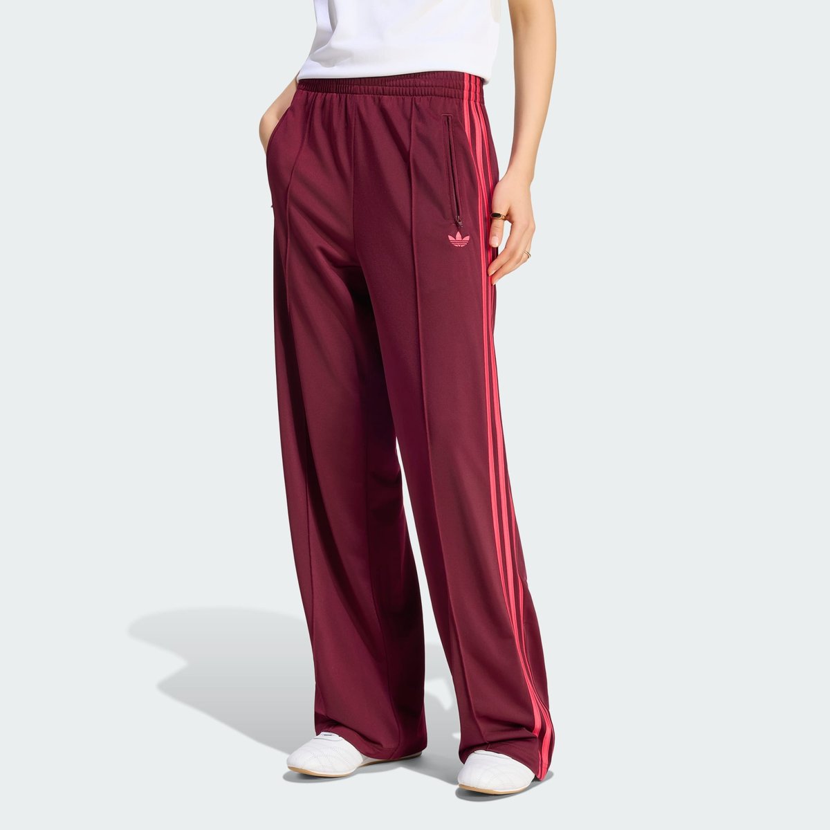 Pantalon De Survêtement Ample Firebird Pantalon De Survêtement Ample Firebird maroon / power pink, adidas Originals