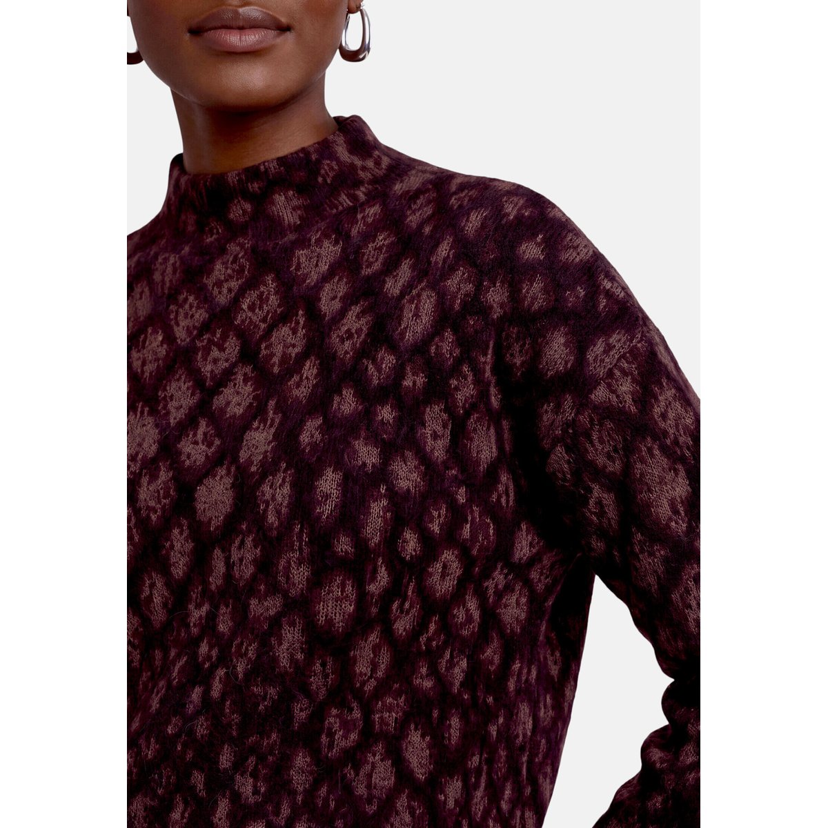 Pull-over en maille à motifs black/brown, ZERO