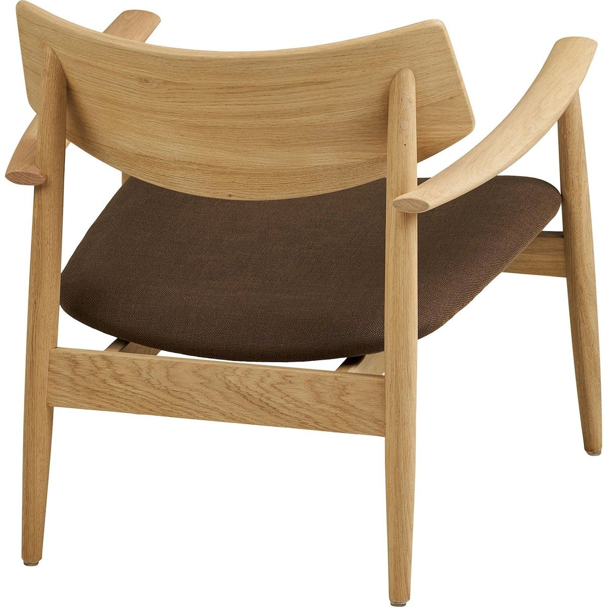 Fauteuil scandinave collection CLONDS bois naturel et brun, RECOLLECTION