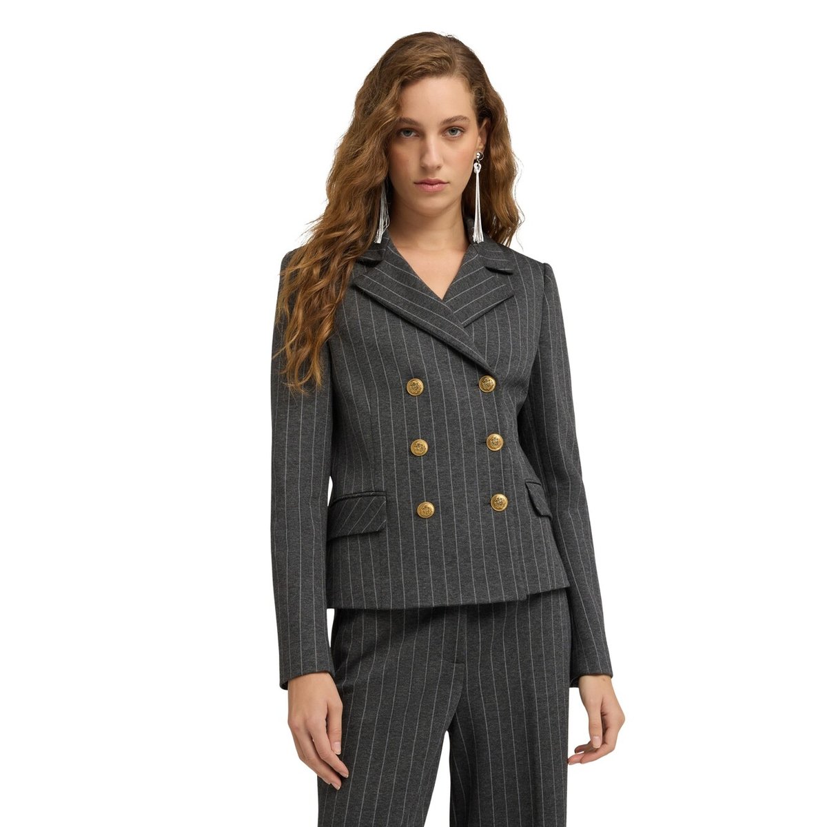 Veste à rayures gris, MOTIVI