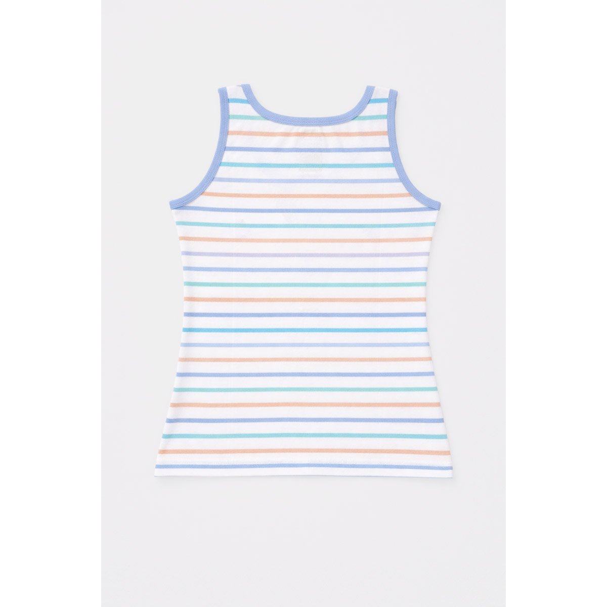 Débardeur rayé - coton léger blanc/ placid blue/ pool b, ARMOR-LUX