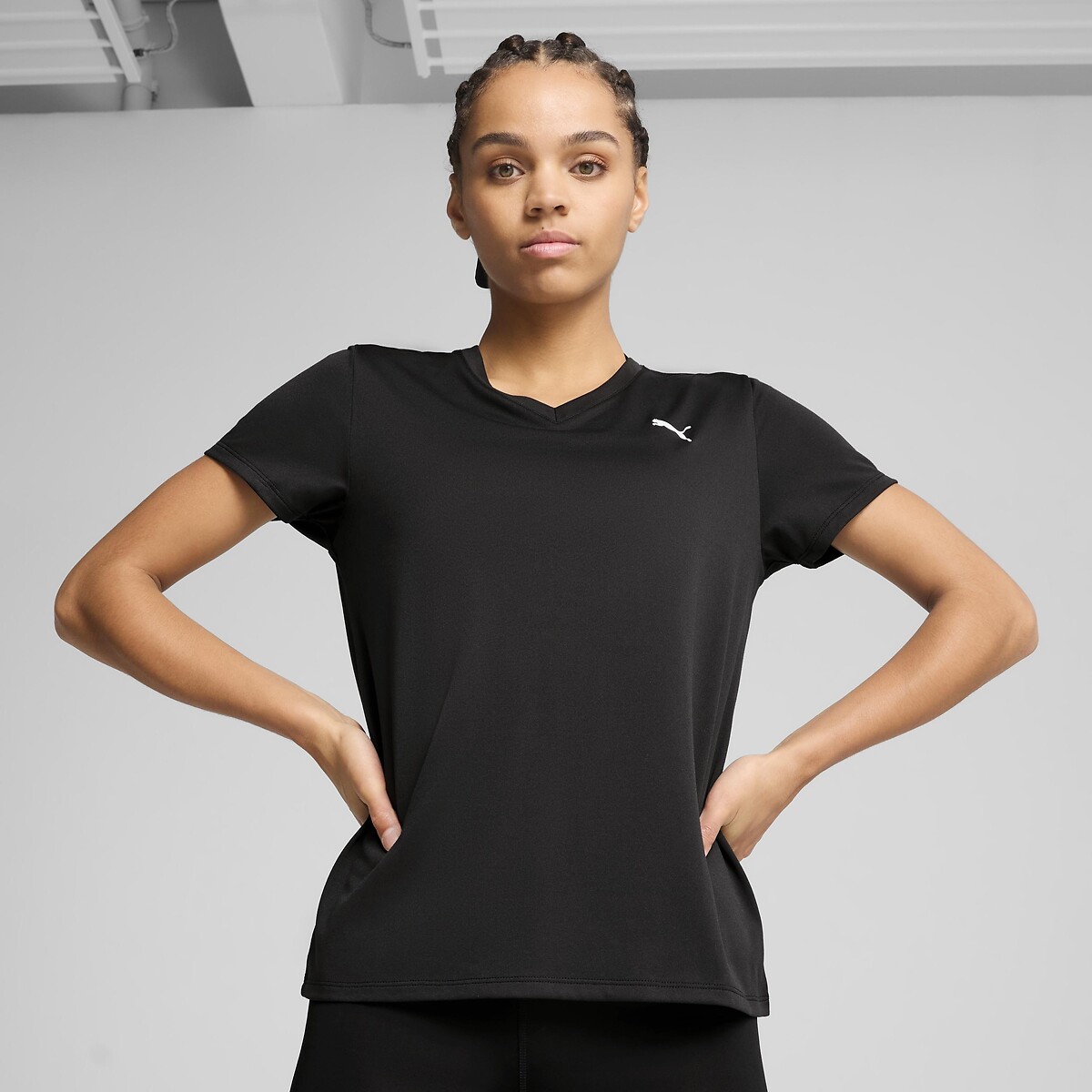T-shirt de sport manches courtes ESSENTIAL noir, PUMA