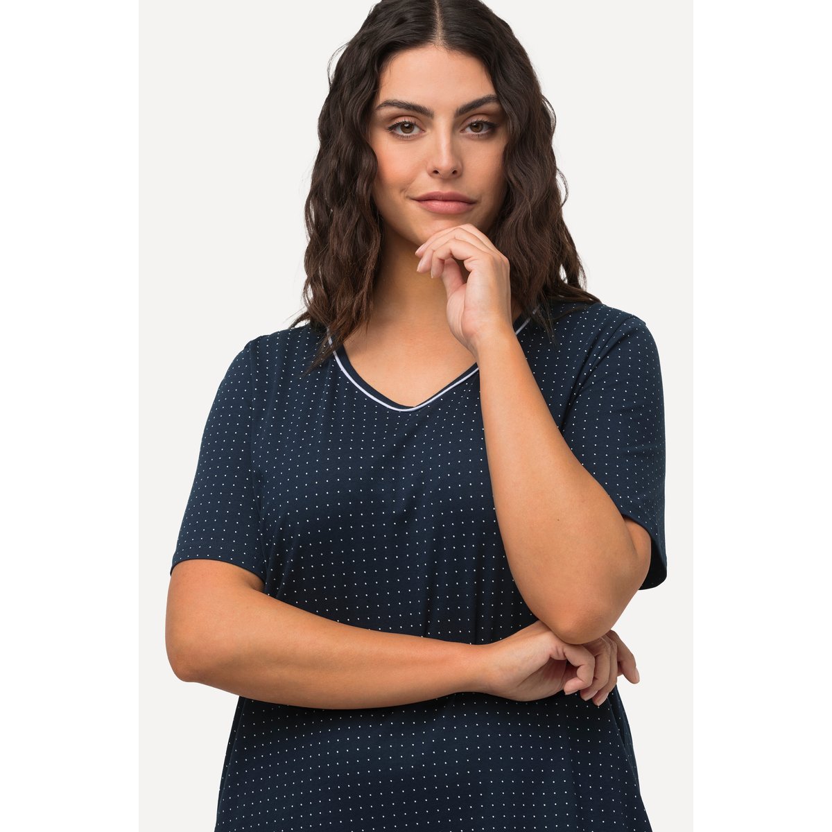 Lot de 2 chemises de nuit bleu nuit, ULLA POPKEN