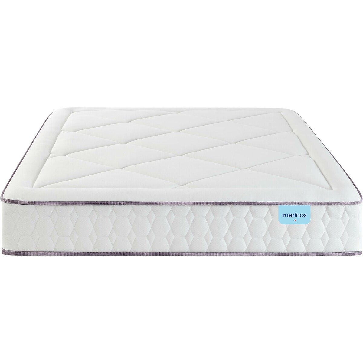 Matelas 651 ressorts ensachés 3 zones , Full Bed blanc, MERINOS