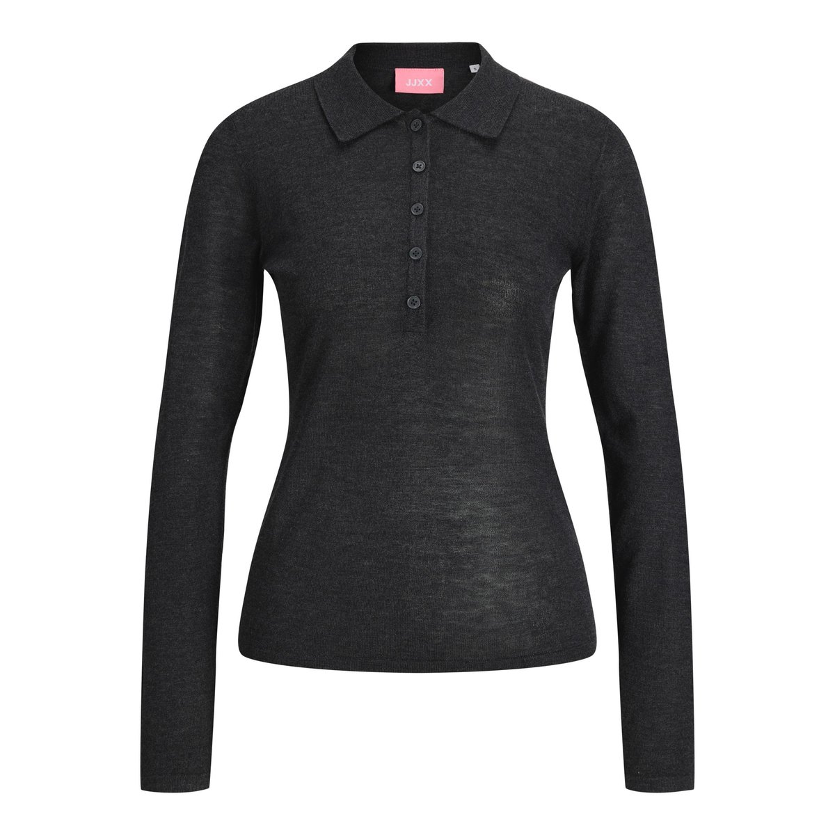 Polo Tricoté dark grey melange, JJXX
