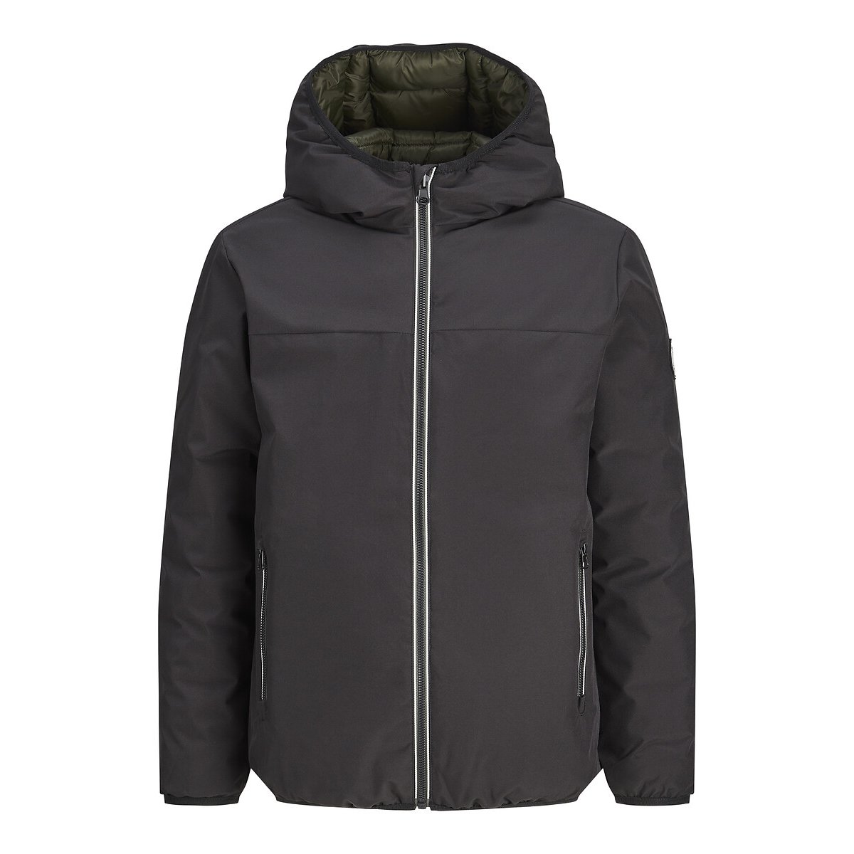 Doudoune réversible avec capuche noir, JACK & JONES JUNIOR