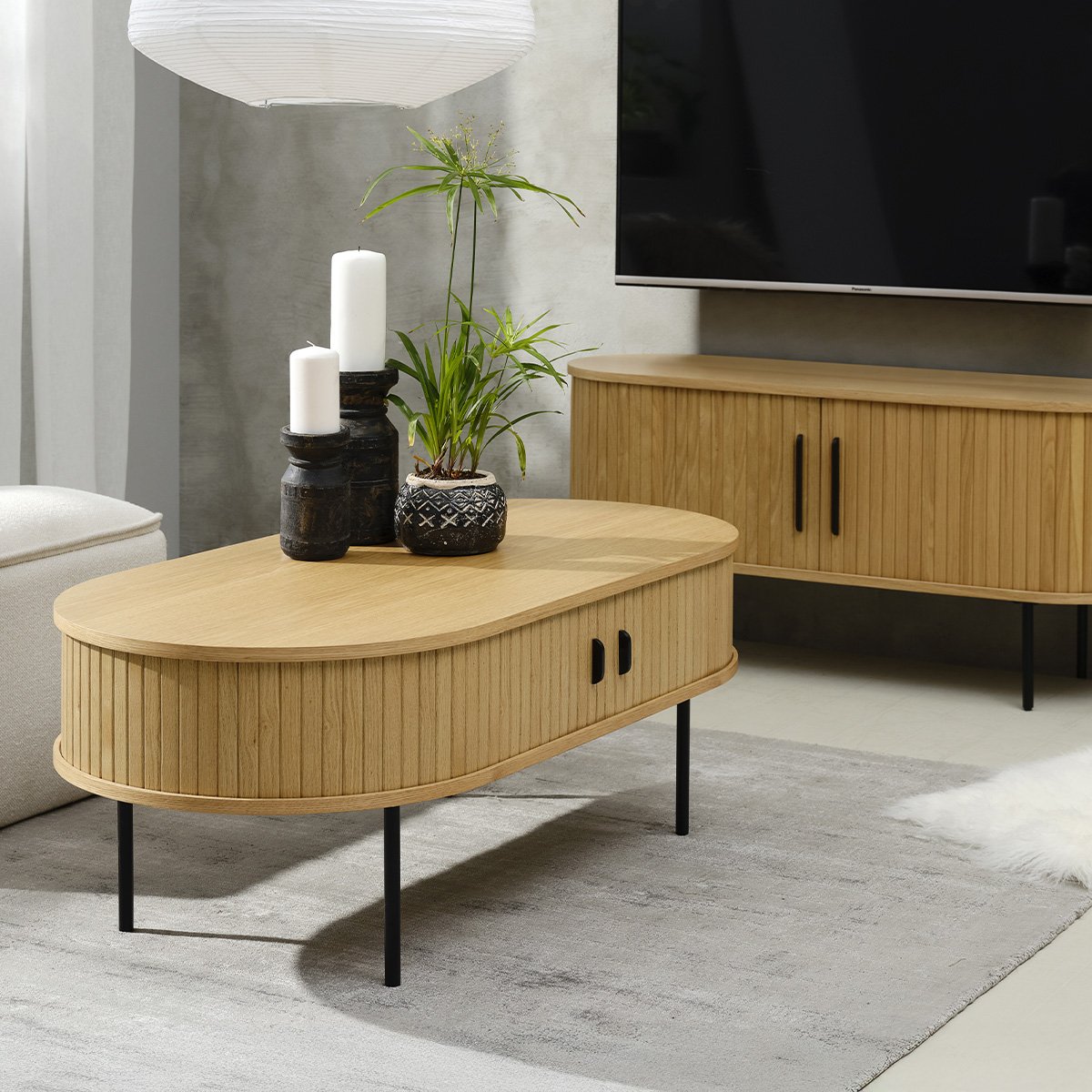 Table basse  ALBA bois-clair, MAISON AUBERTIN