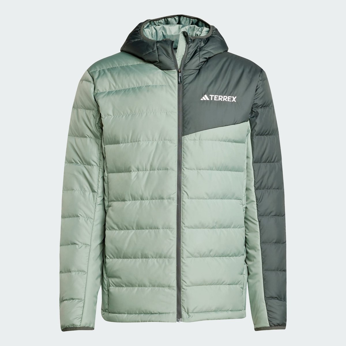 Doudoune à capuche légère Terrex Multi silver green / legend ivy, adidas Performance