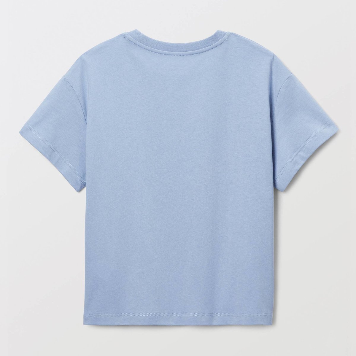 T-shirt sport manches courtes imprimé en coton forever blue, MONOPRIX