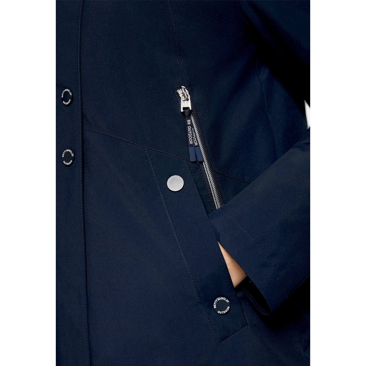 Veste outdoor à capuche bleu foncé, BETTY BARCLAY