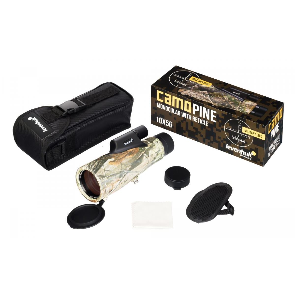 Monoculaire Camo 10x56 avec réticule couleur unique, LEVENHUK