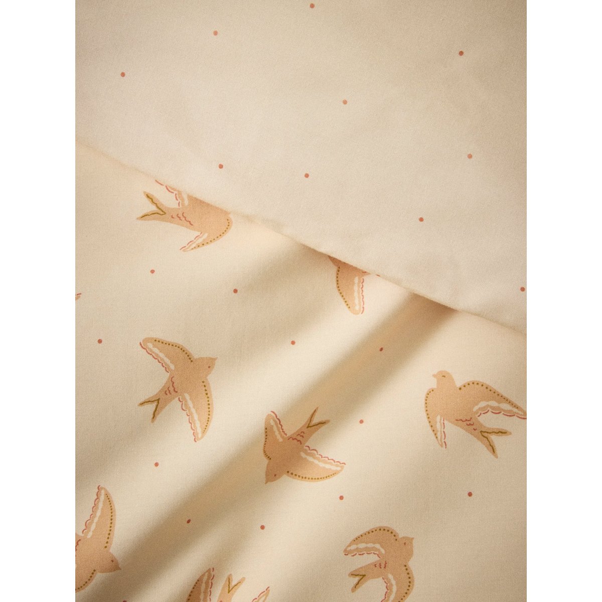 Housse de couette percale de coton "Anna" nude, CYRILLUS