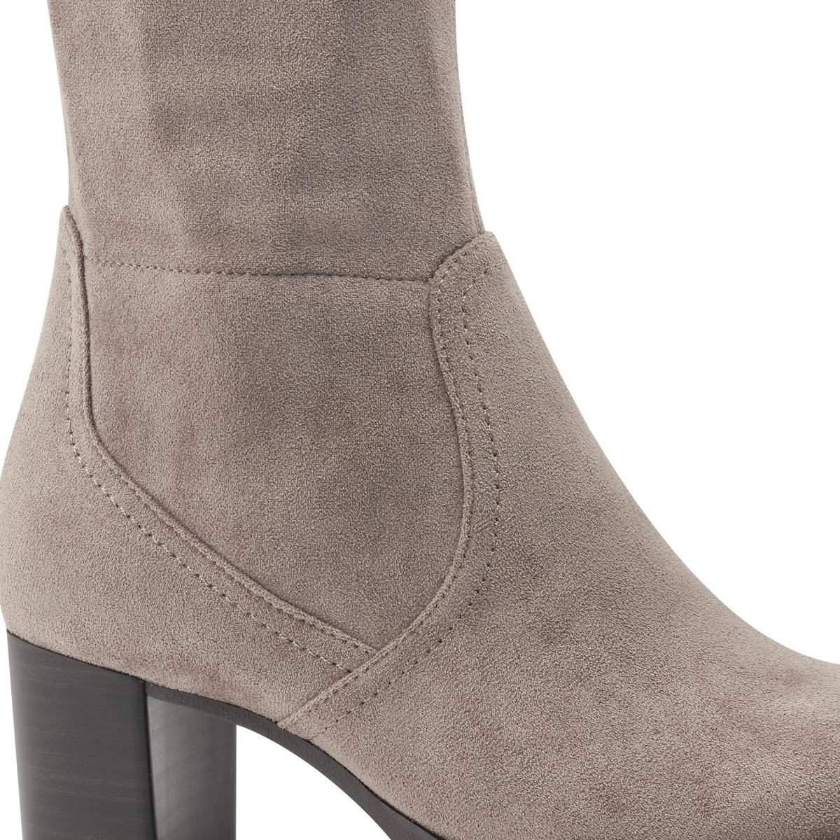 Bottes talon bloc marron poivre, JANA