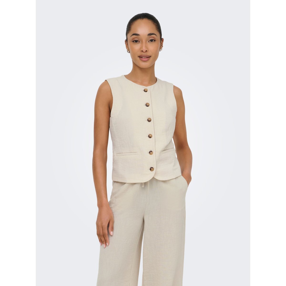 Gilet oatmeal 1, JDY