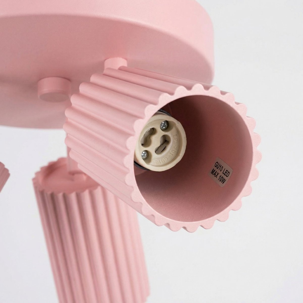 Plafonnier Aluminium Rose GU10 3 KARBON rose, EDEN