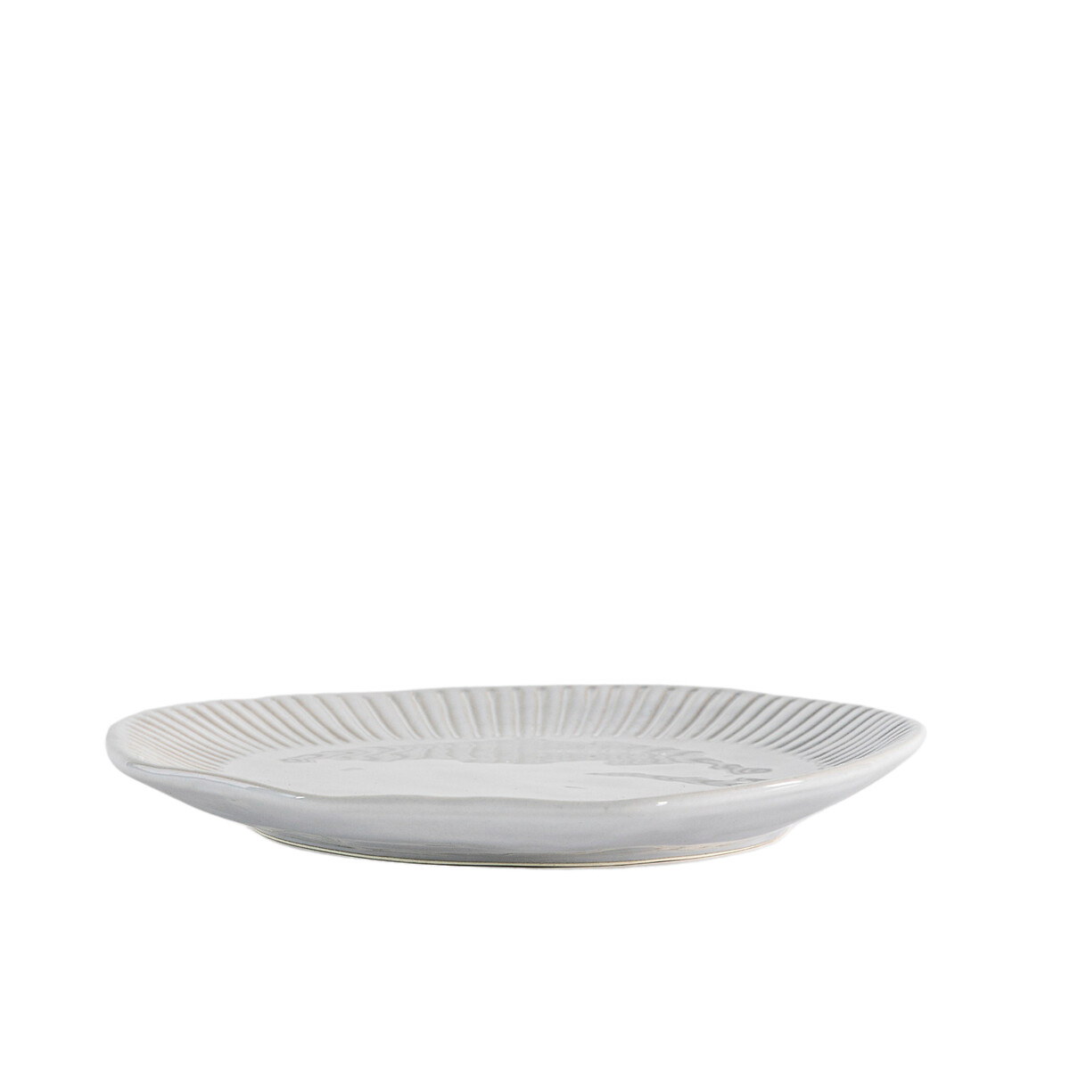Set of 4 Harville Ridged Side Plates cream, ÉDITÉ