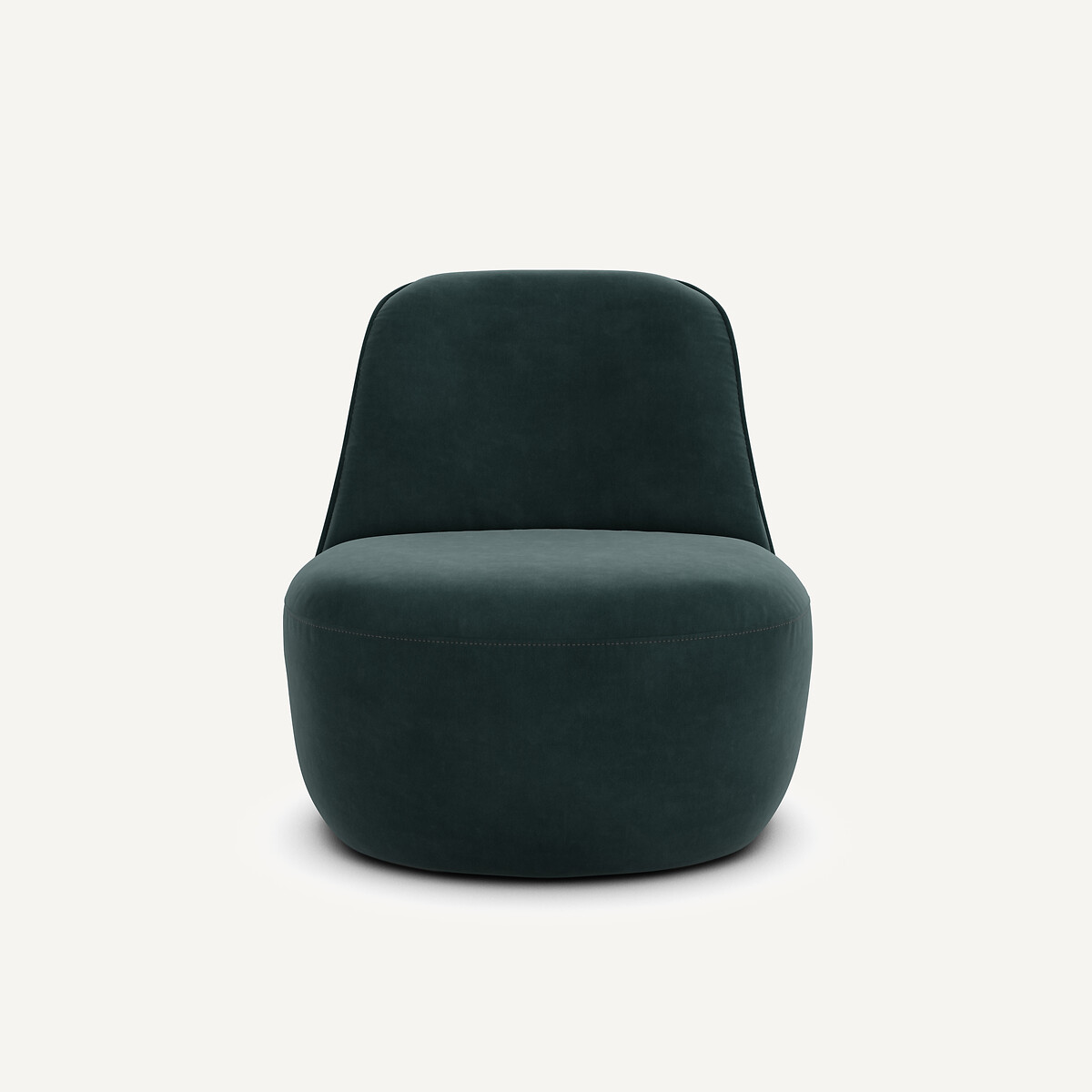 Sillón giratorio de terciopelo, Rosebury verde cedro, AM.PM X EMMANUEL GALLINA