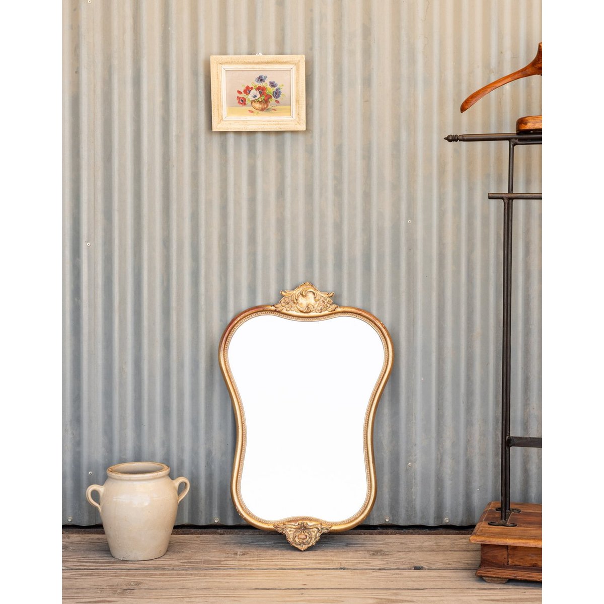 Miroir doré Georges N°1325 - Bon état doré, DEBONGOUT