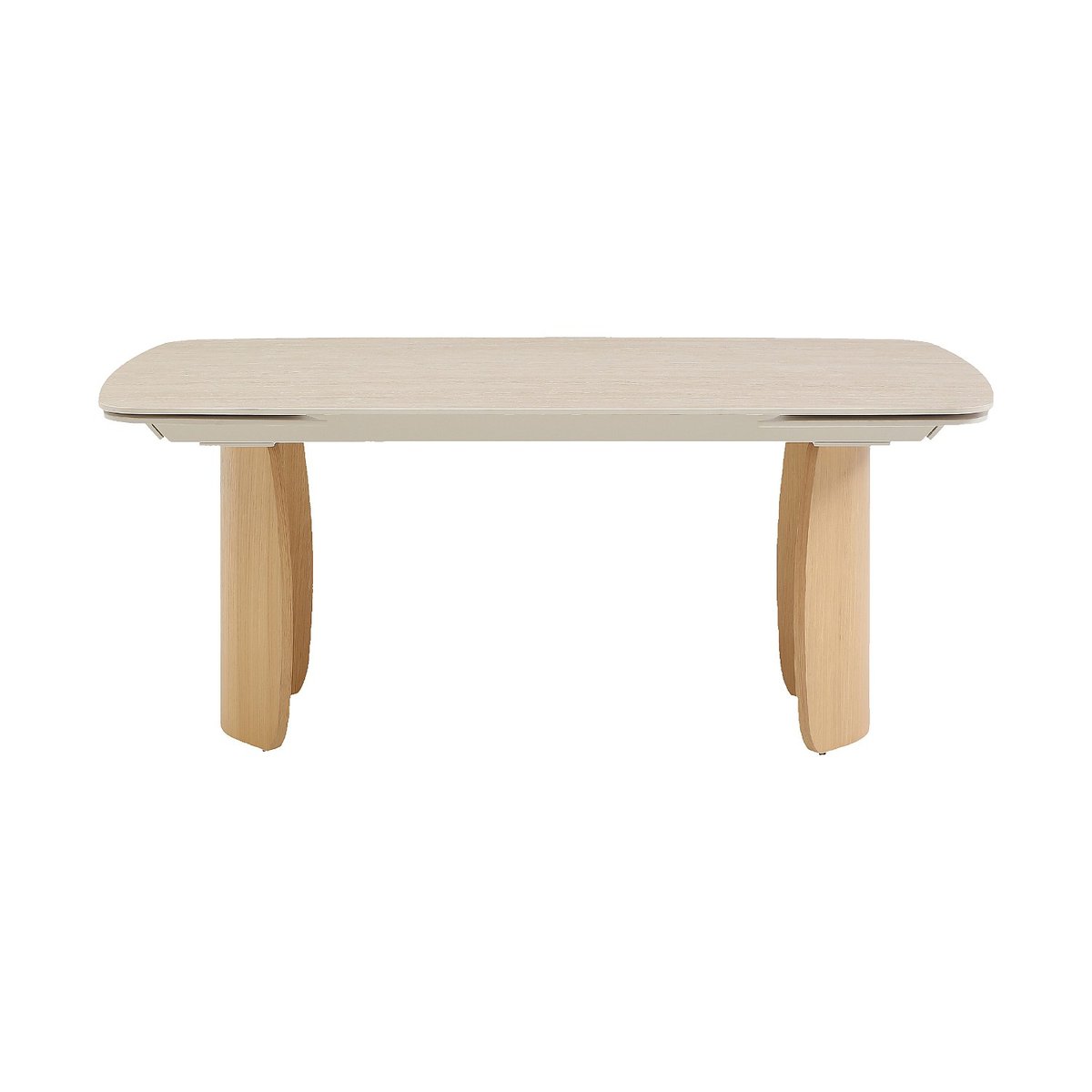 Table à manger chêne BIANCA beige, HABITAT