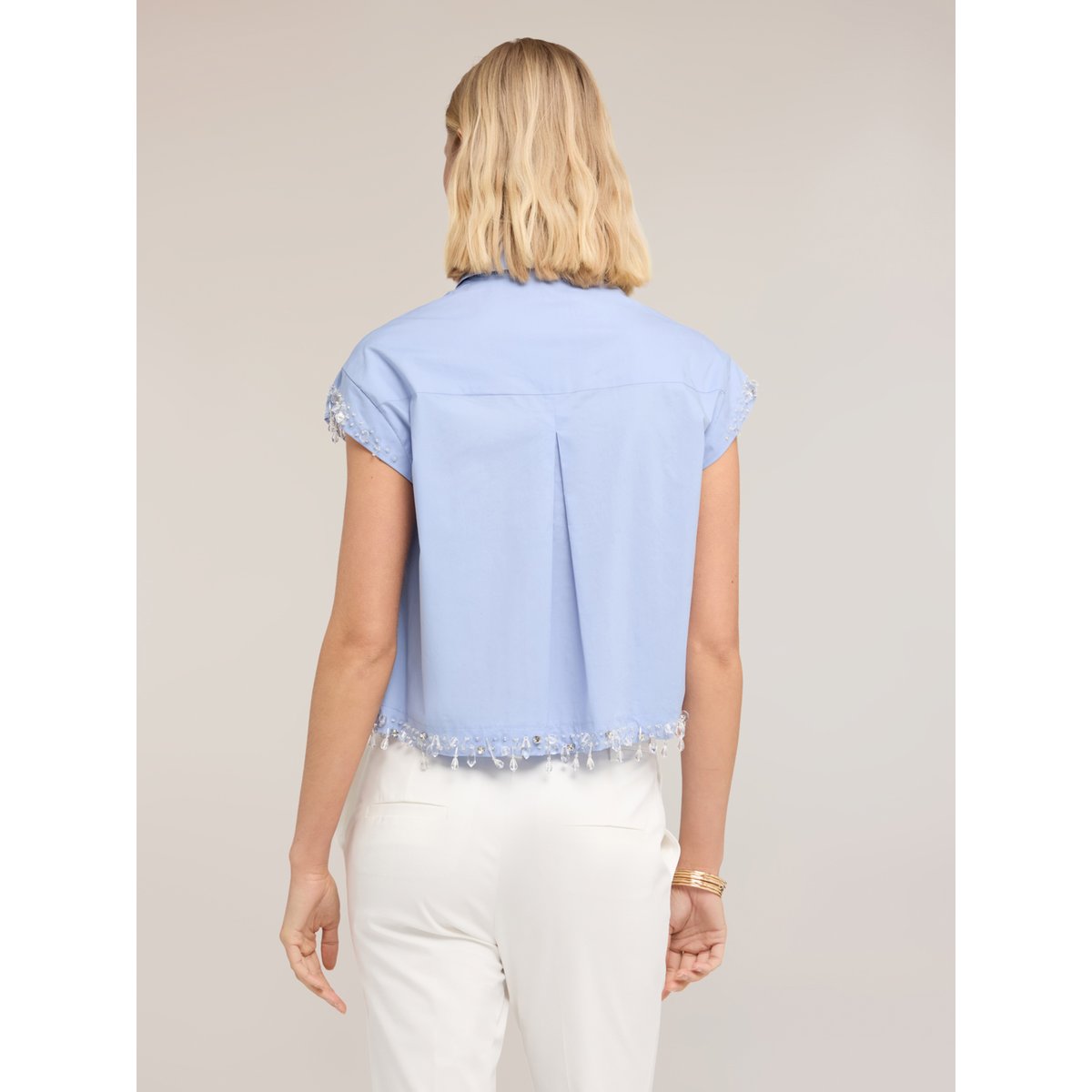 Chemise boxy avec pierres light - blue, MOTIVI