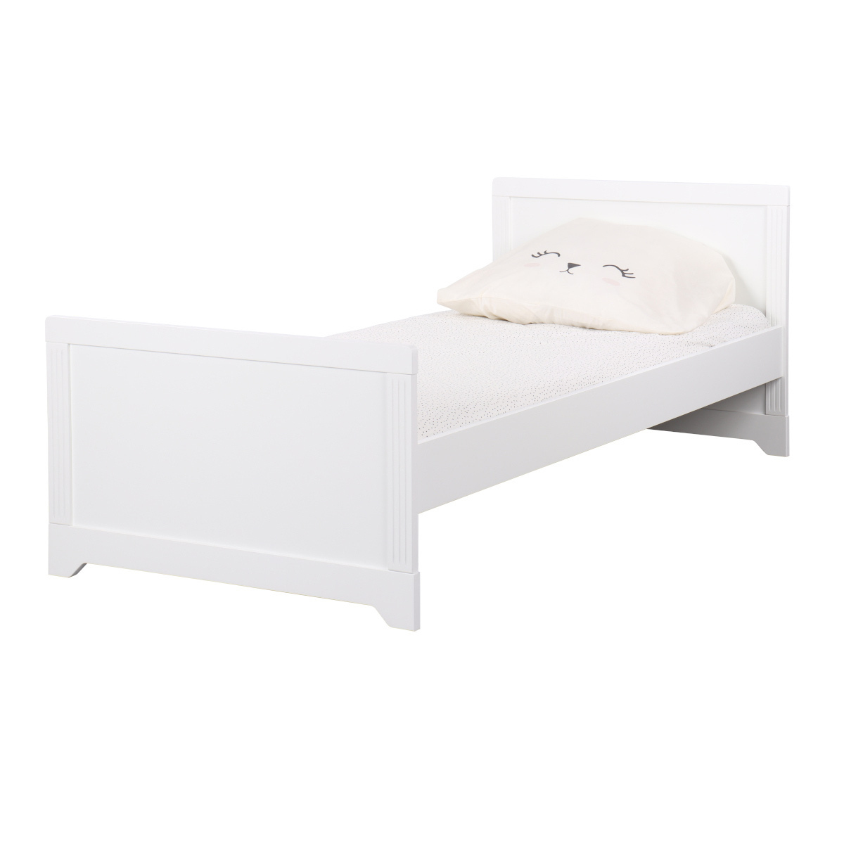Lit enfant Bois massif  MONA blanc, AKITEN RETAIL