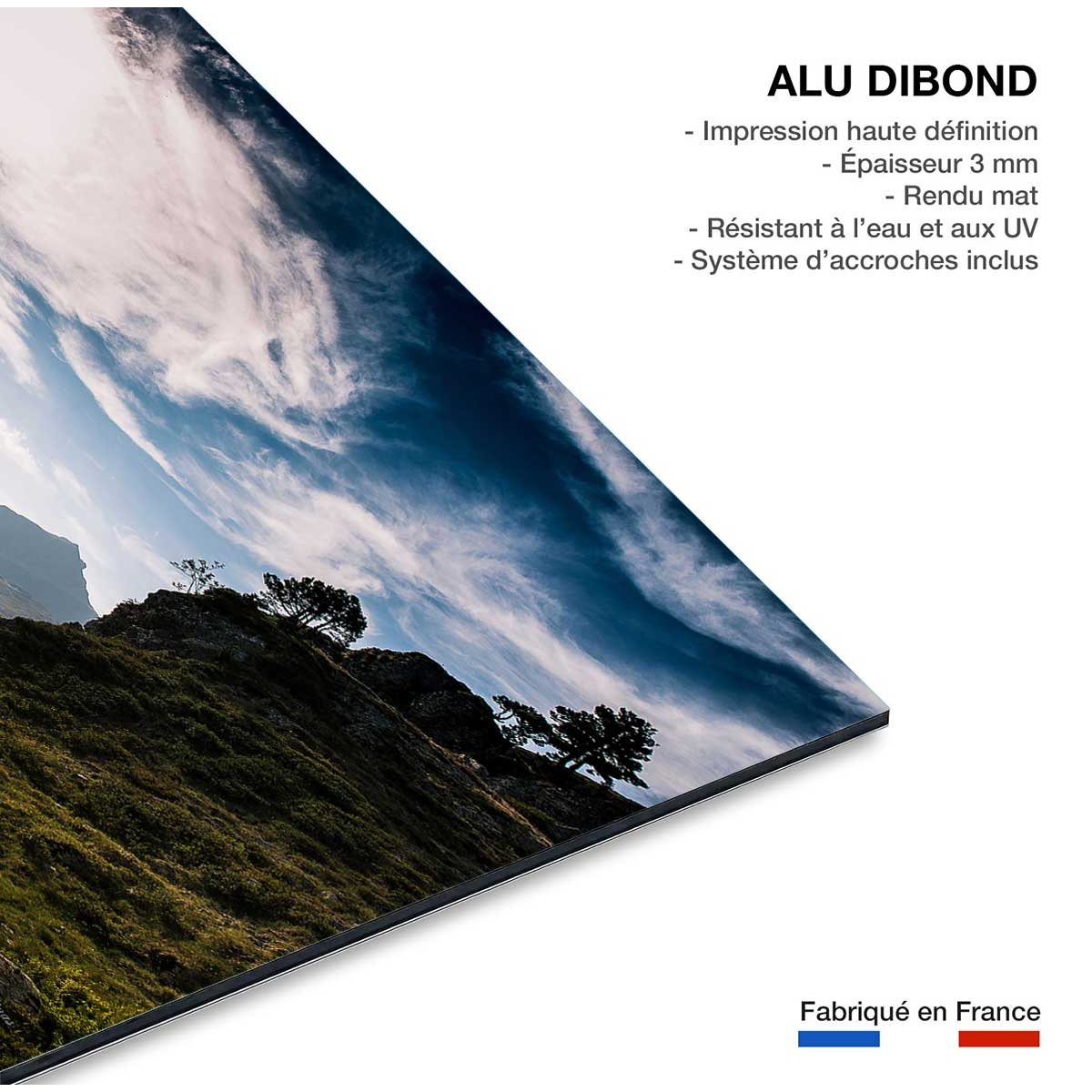 Tableau vallée d'ossau tableau alu dibond, HEXOA