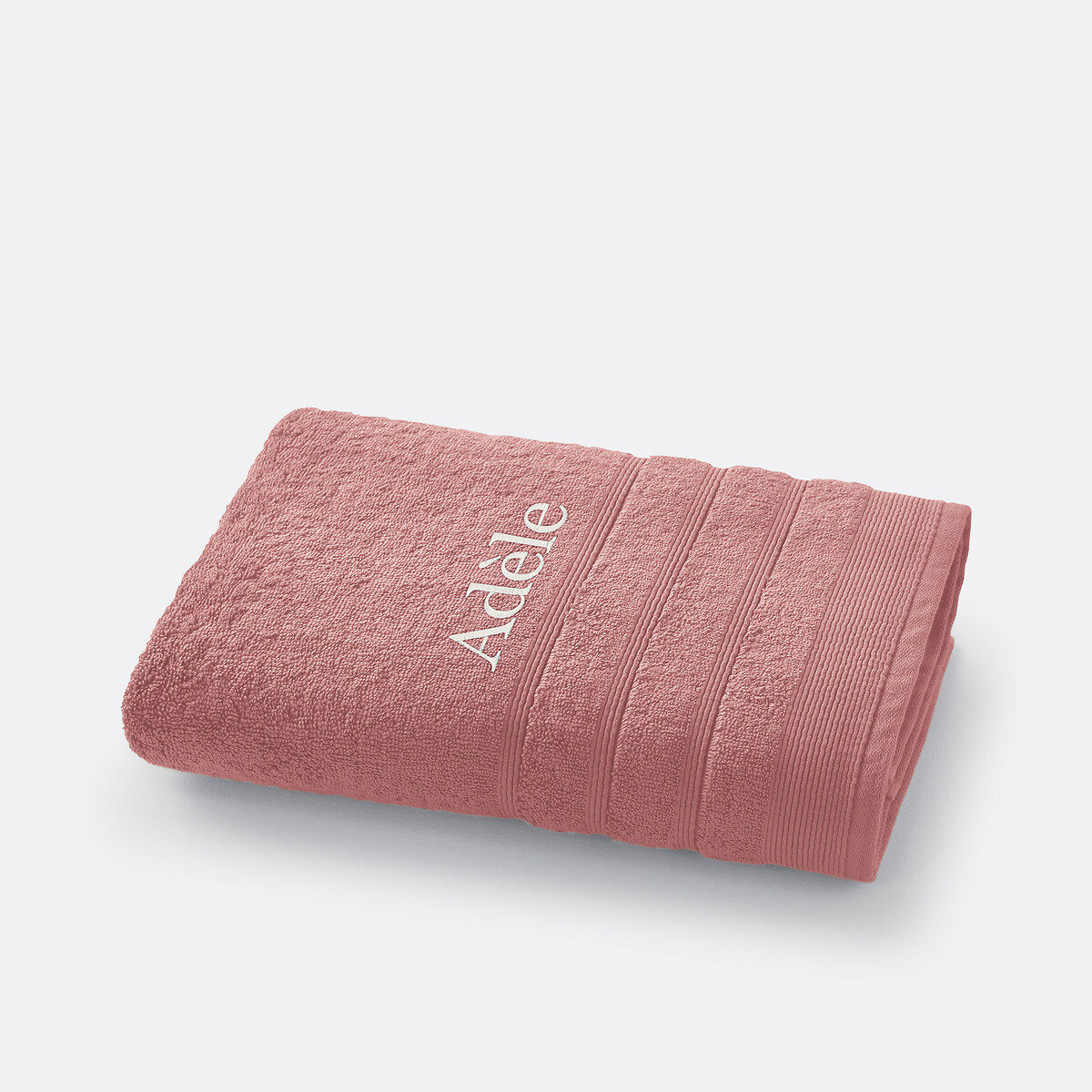 Maxi drap de bain personnalisé 600g, Zavara rose thé, LA REDOUTE INTERIEURS