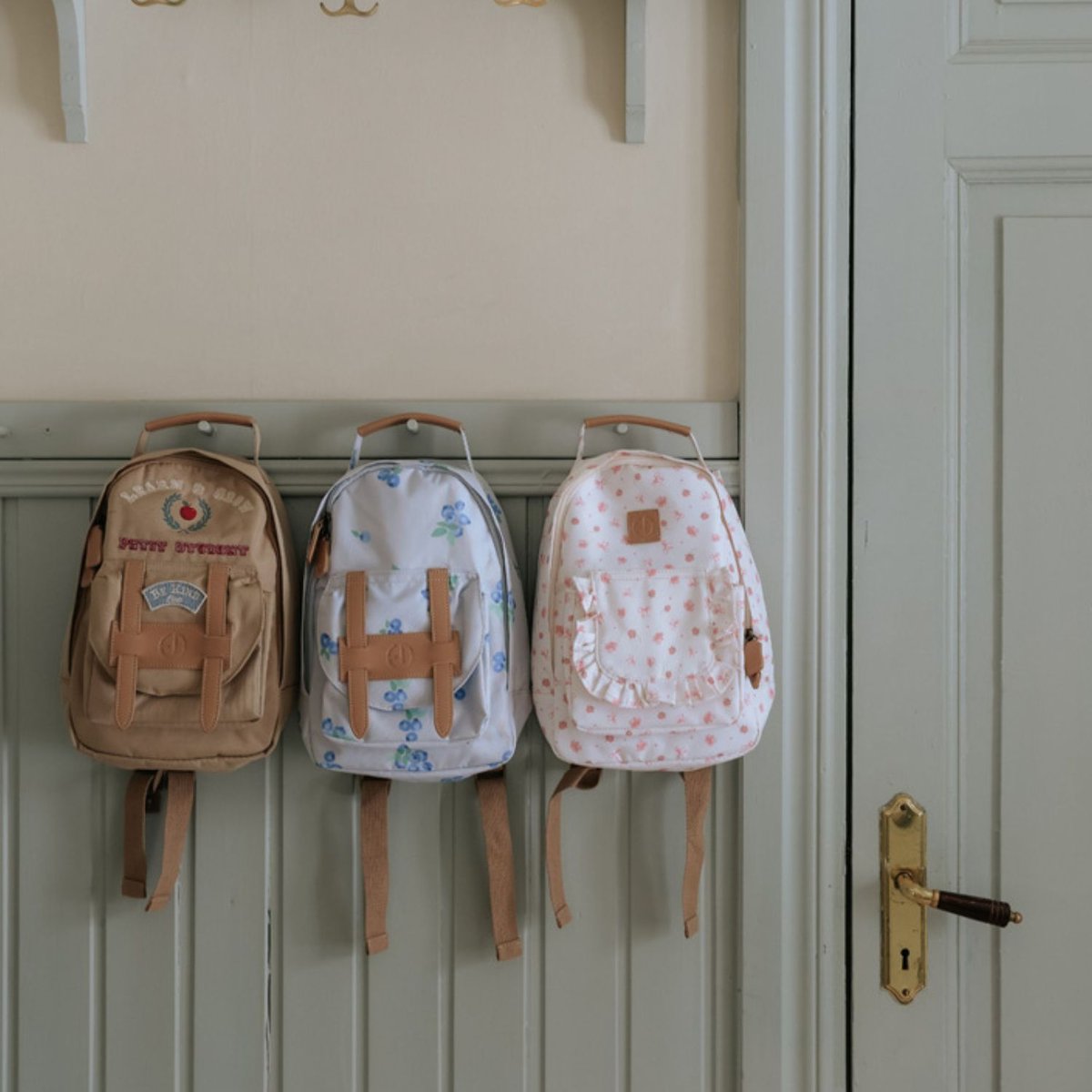 Sac à dos Mini blanc, rose, marron, ELODIE DETAILS