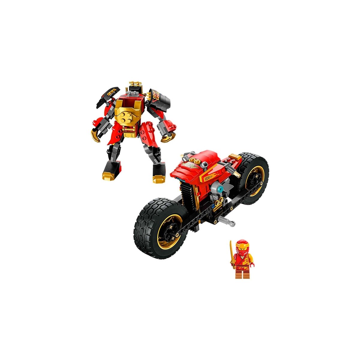 Ninjago La moto du robot de Kai – Évolution multicolore, LEGO