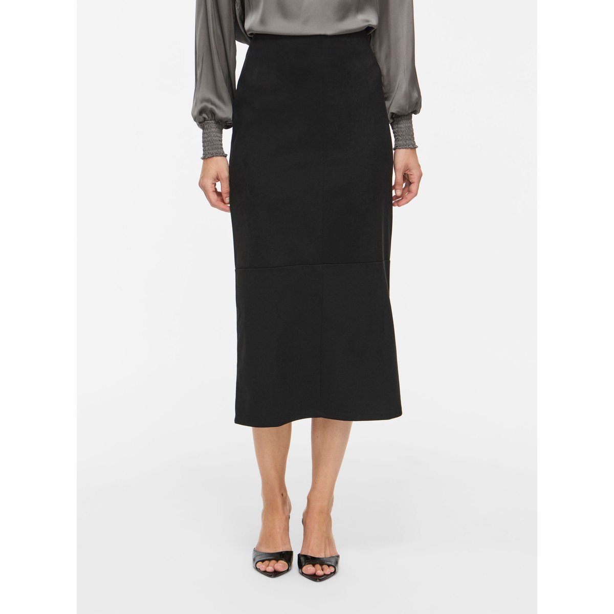 Jupe Mi-Longue noir - black1, VILA