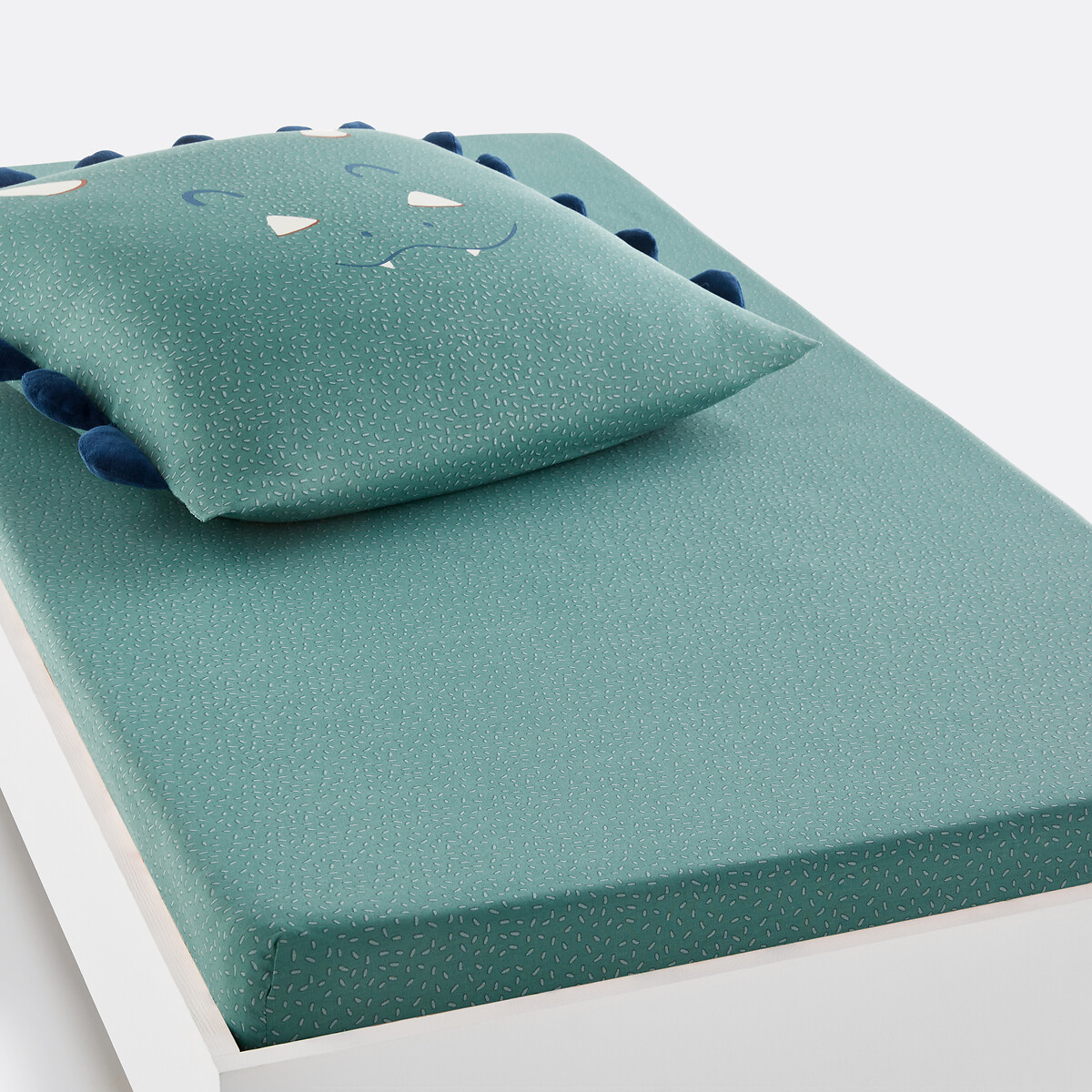 Drap-housse coton, Little Dino imprimé, LA REDOUTE INTERIEURS