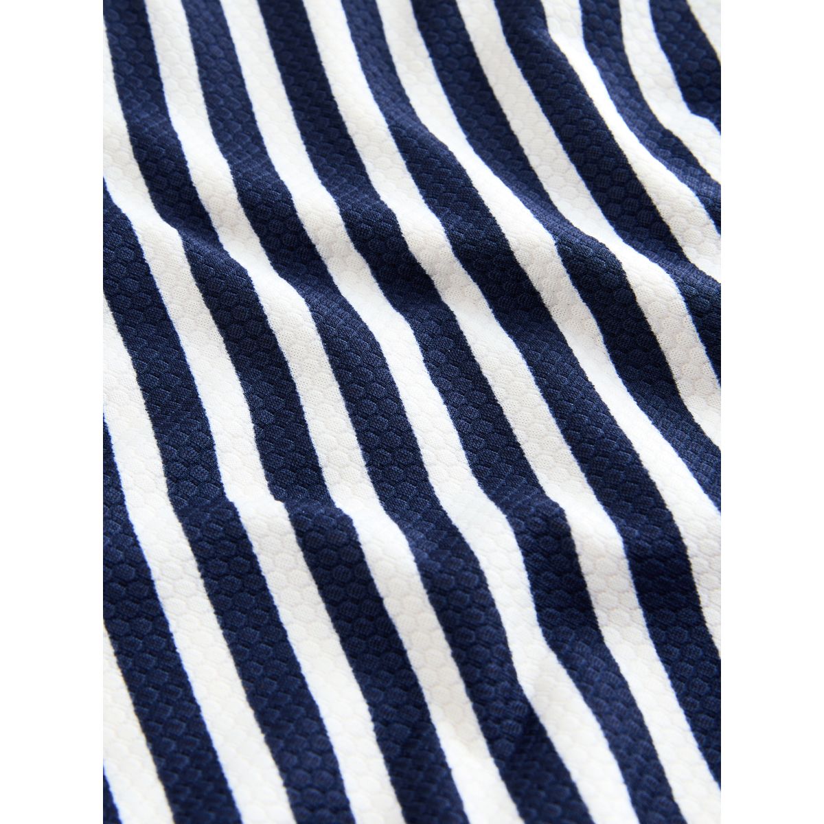 Bas de bikini taille haute rayures piqué blanc/bleu, NEXT