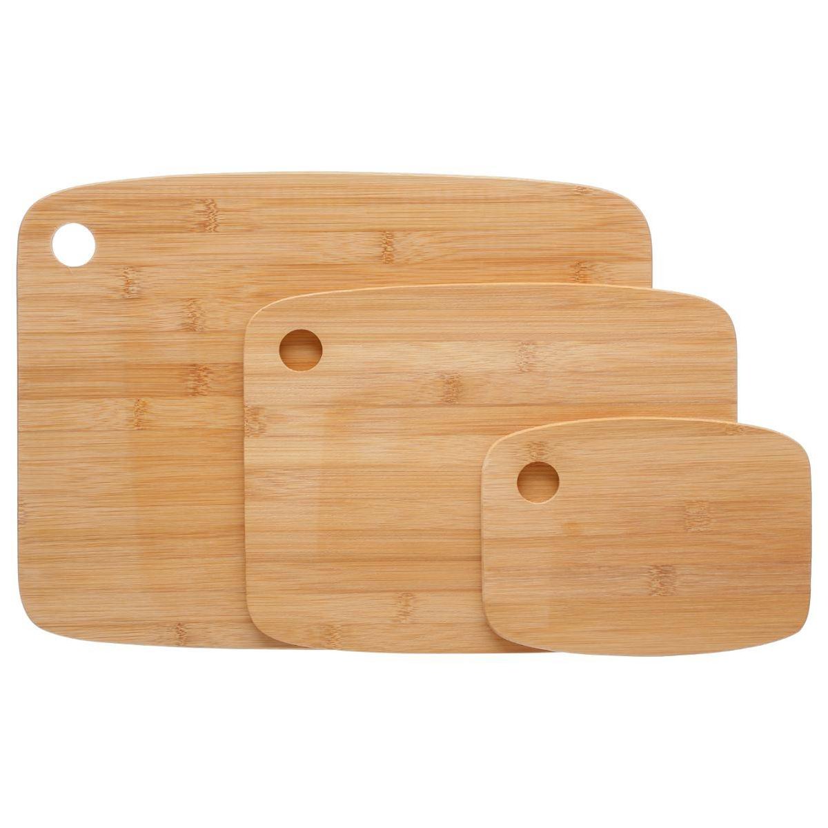 Lot de 3 planches à découper BAMBOU beige, 5FIVE SIMPLY SMART