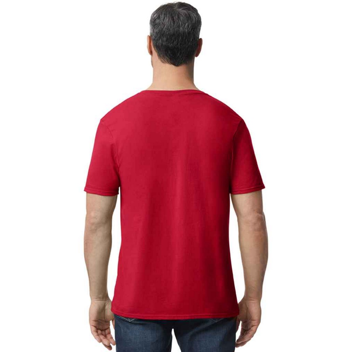 T-shirt SOFTSTYLE rouge cerise, GILDAN