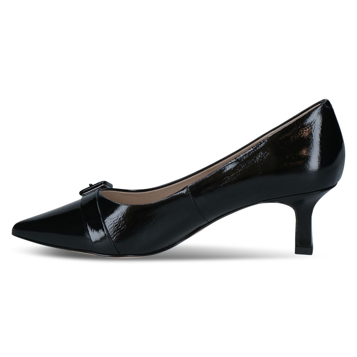 Escarpin en cuir noir mat, CAPRICE