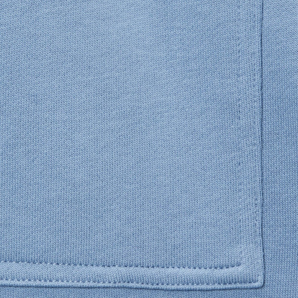 Short élastiqué molleton uni en coton BIO GOTS tornade, MONOPRIX