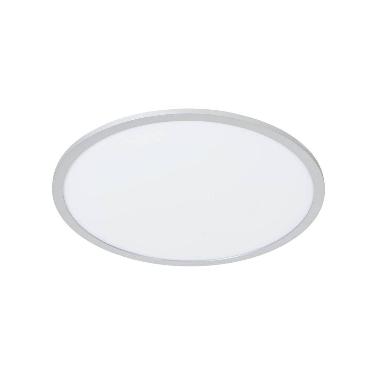 Plafonnier moderneLED, Narima blanc, argent, LINDBY