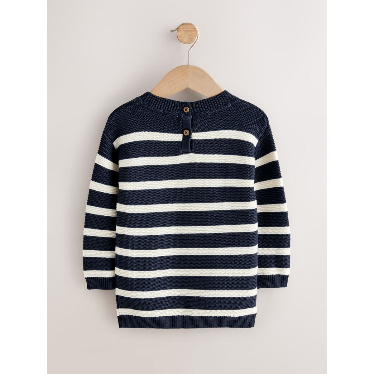 Robe pull à rayures et motif personnage bleu marine, NEXT