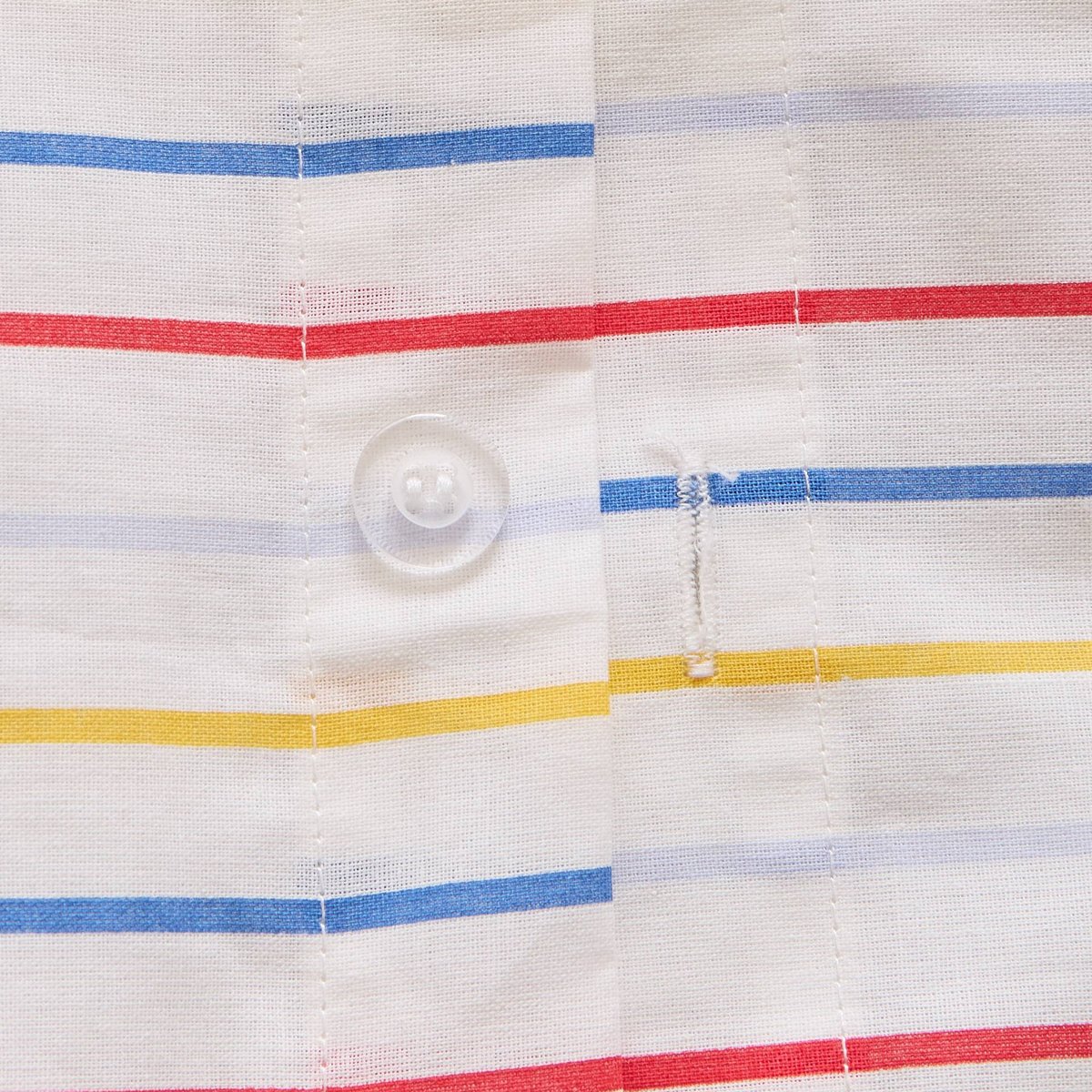 Lot avec housse de couette et deux taies d'oreiller carrées imprimé rayé, 240x220cm et 63x63cm, 100% coton bio GOTS off white, MONOPRIX