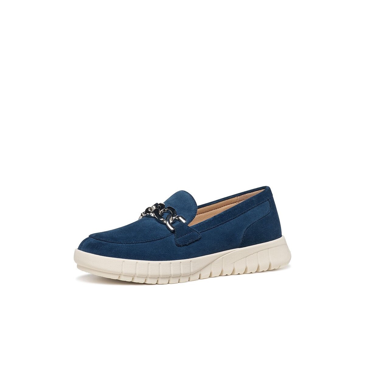 Mocassins en cuir Flextride bleu marine, GEOX