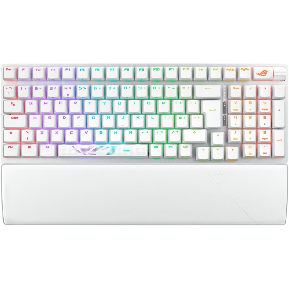 Clavier gamer sans fil ROG Strix Scope II 96 Wireless Blanc couleur unique, ASUS