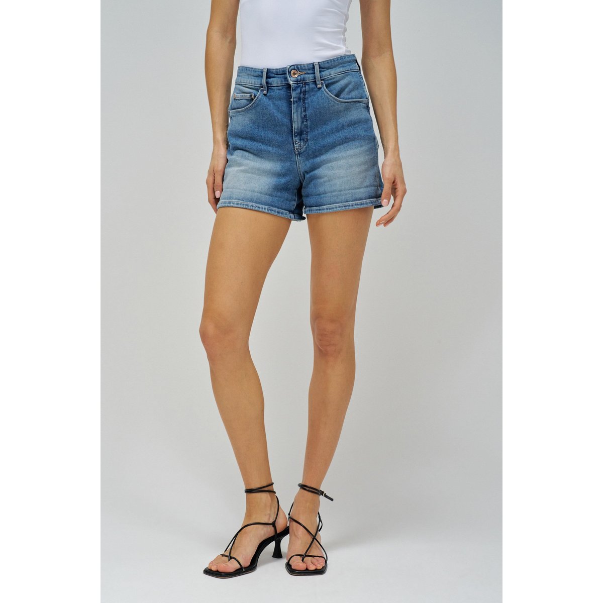 SHORT FAITH PUSH IN bleu denim, SALSA JEANS