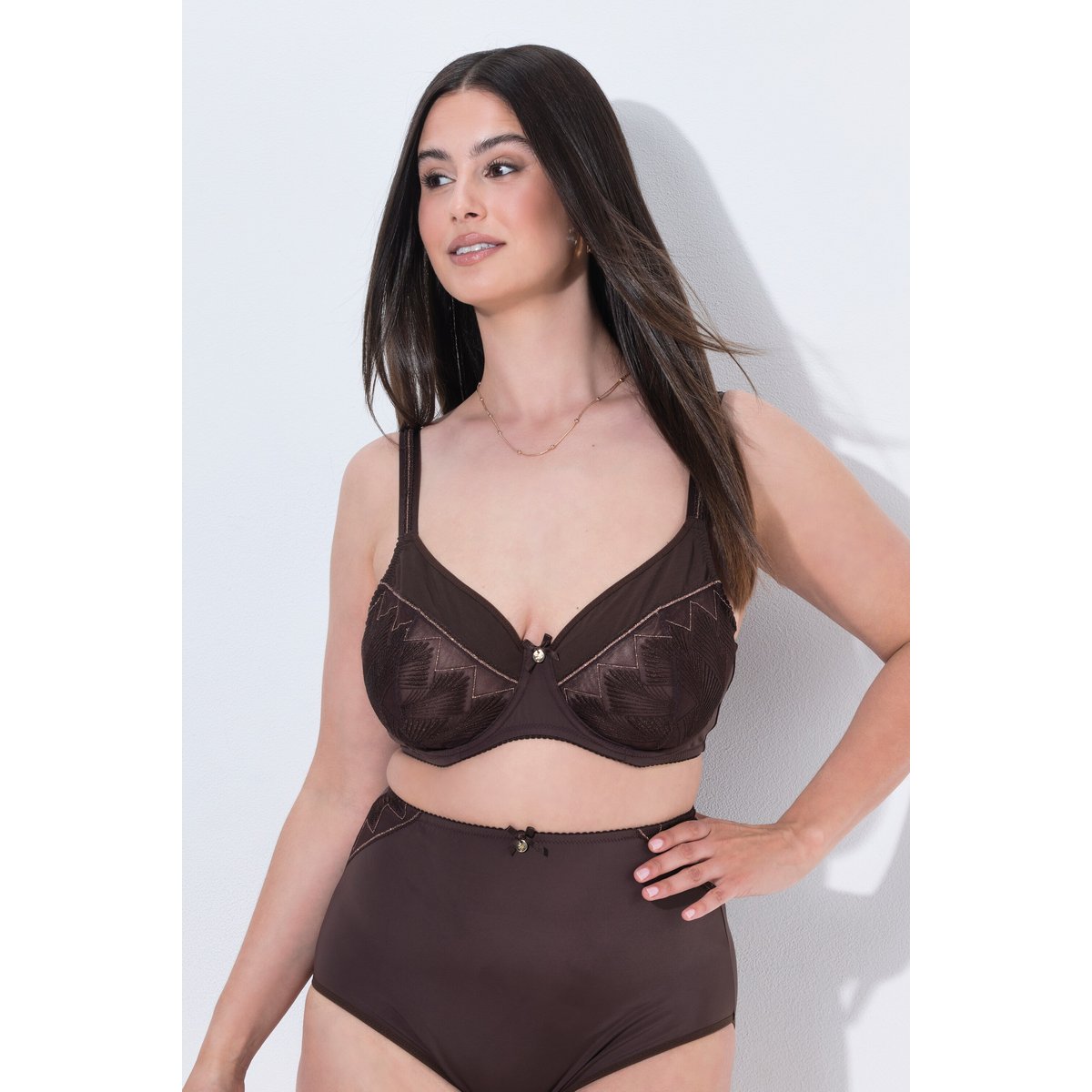 Soutien-gorge à armatures TruYou marron pin, ULLA POPKEN
