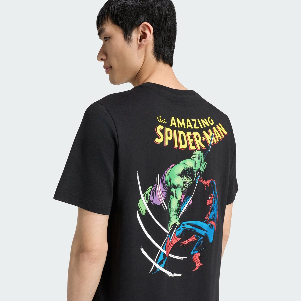 T-Shirt Graphique Adidas Marvel Spider-Man T-Shirt Graphique Adidas Marvel Spider-Man black, ADIDAS SPORTSWEAR