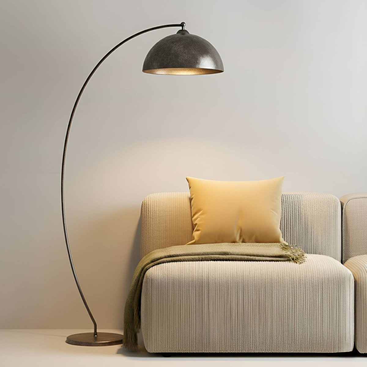 Lampadaire en métal jeunes, Jonera gris foncé, LINDBY