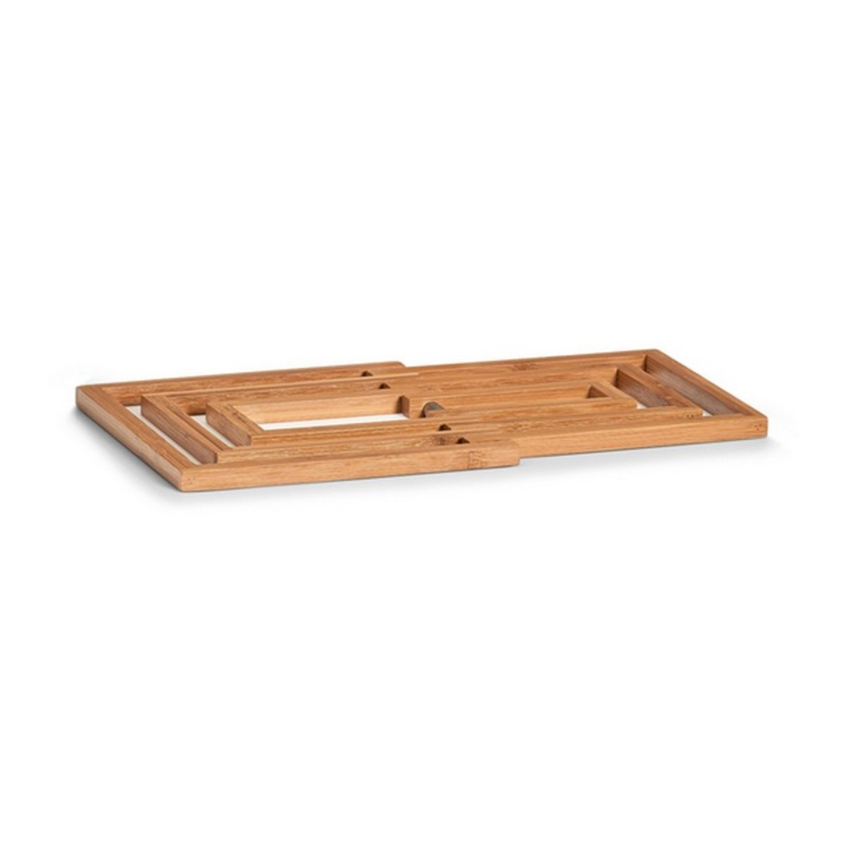 Dessous de plat bois bambou dépliable bois clair, ZELLER PRESENT