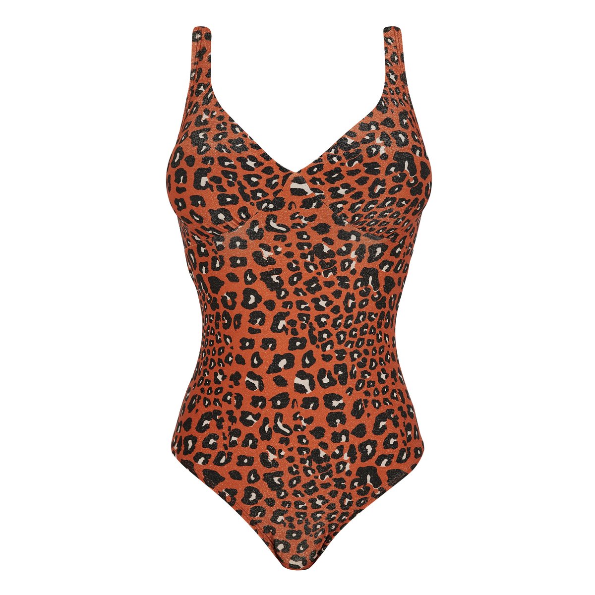 Maillot de bain une pièce LANGKAWI animal terracotta, SANS COMPLEXE