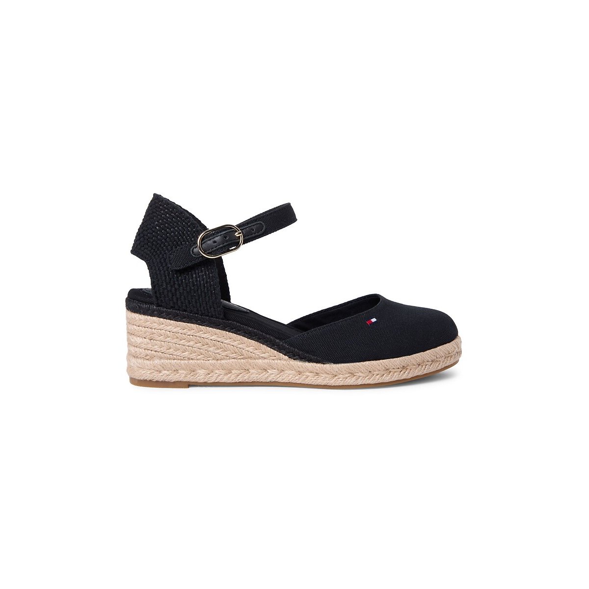 Sandales compensées fermées noir, TOMMY HILFIGER